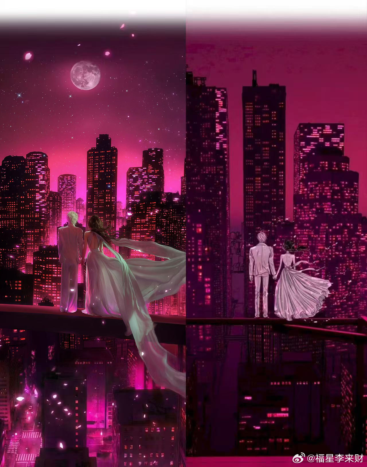 戚薇李承铉就没有废片两人自带撕漫脸buff，不管什么造型都能完美驾驭，仿佛从原片