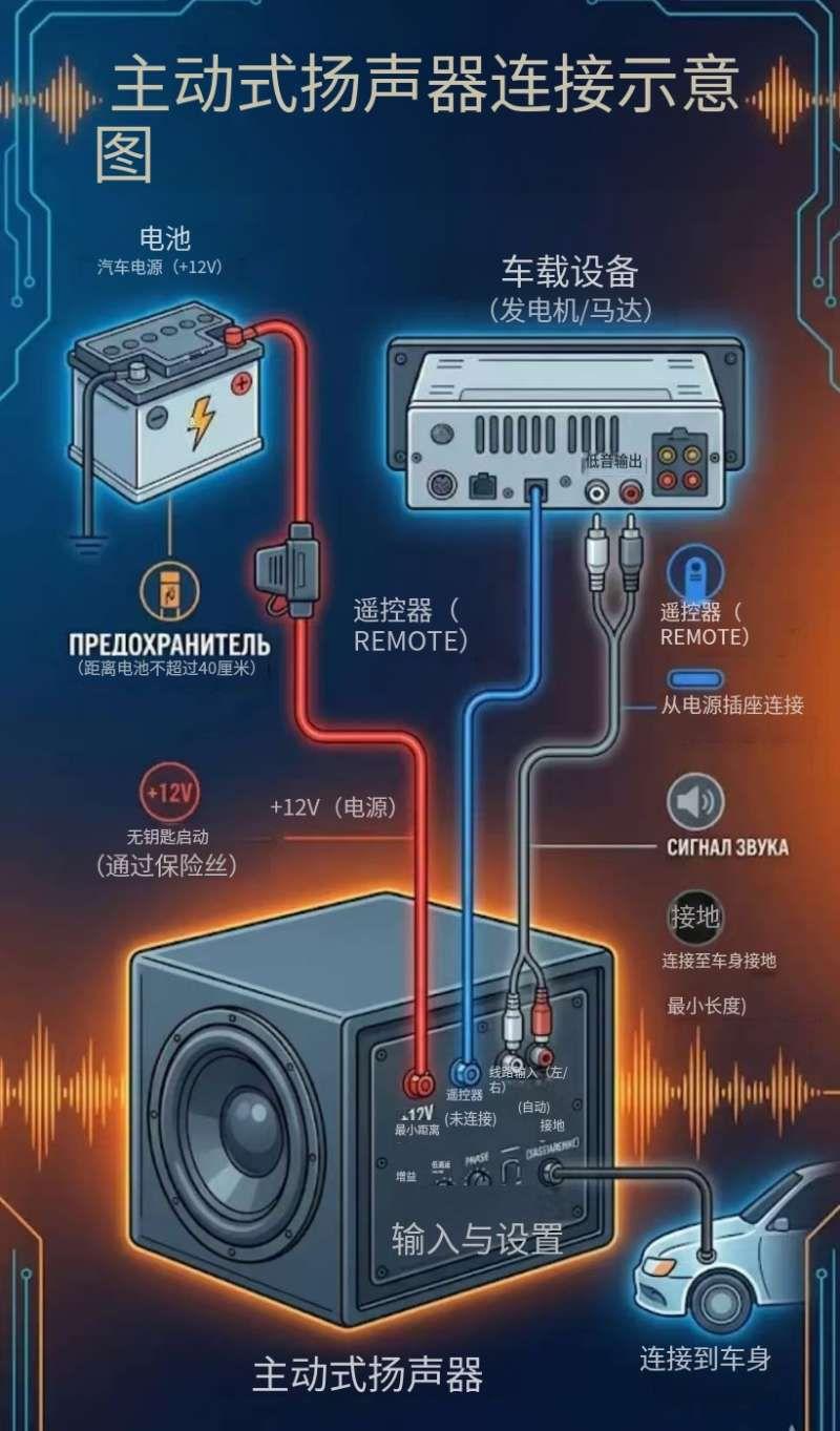 低音炮接线的一个错误，会毁了你的音响甚至钱包！💥 看完避坑
 
汽车音响是真的