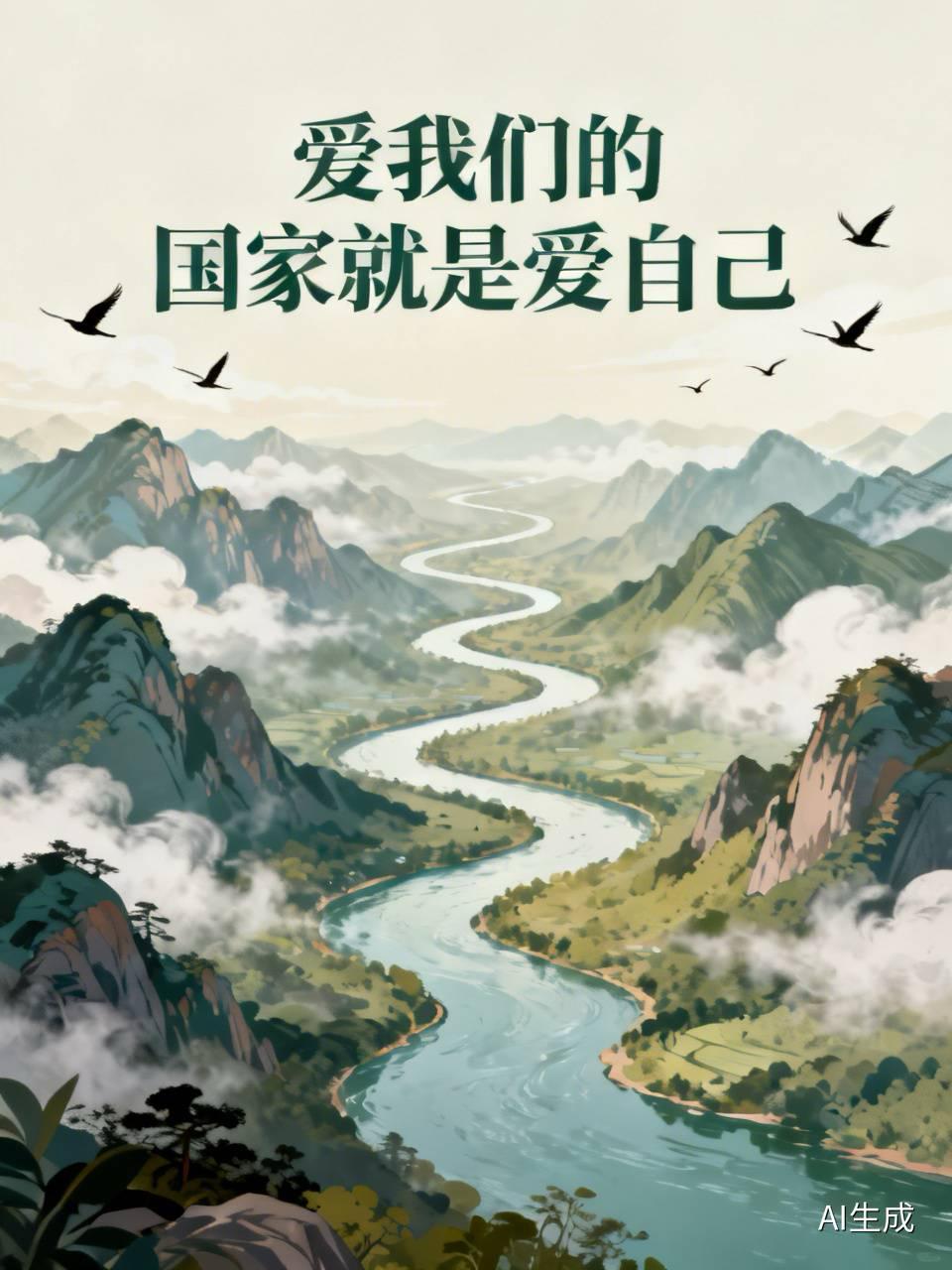 我超认同“爱我们的国家就是爱自己”。从古到今，国家是人们维护自身利益的共同体，就