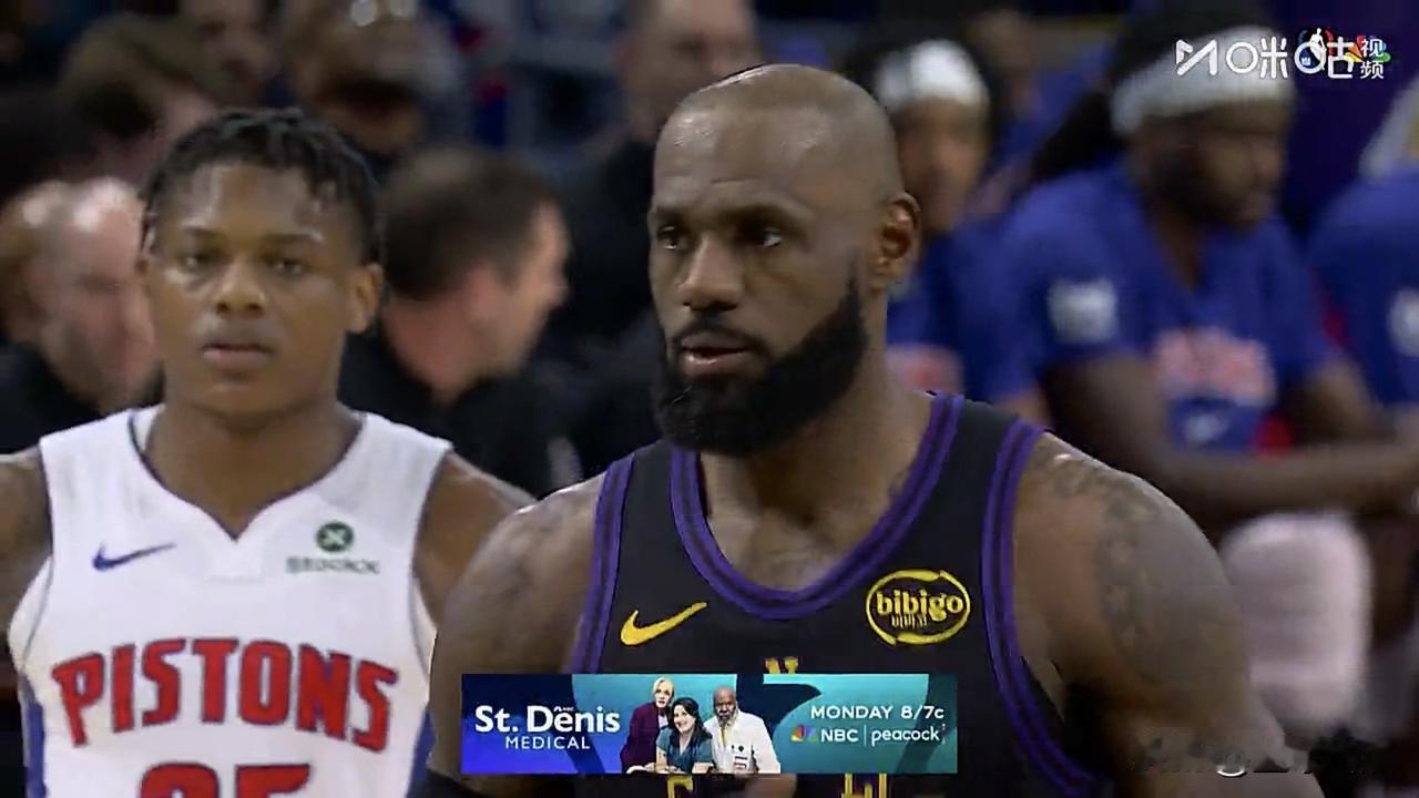 湖人106-128活塞：41岁詹皇生日夜惨败 康宁汉姆27+11导演末节屠杀  