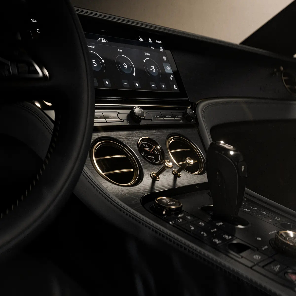 宾利发布顶级Naim for MULLINER音响系统，该配置由Batur下放至