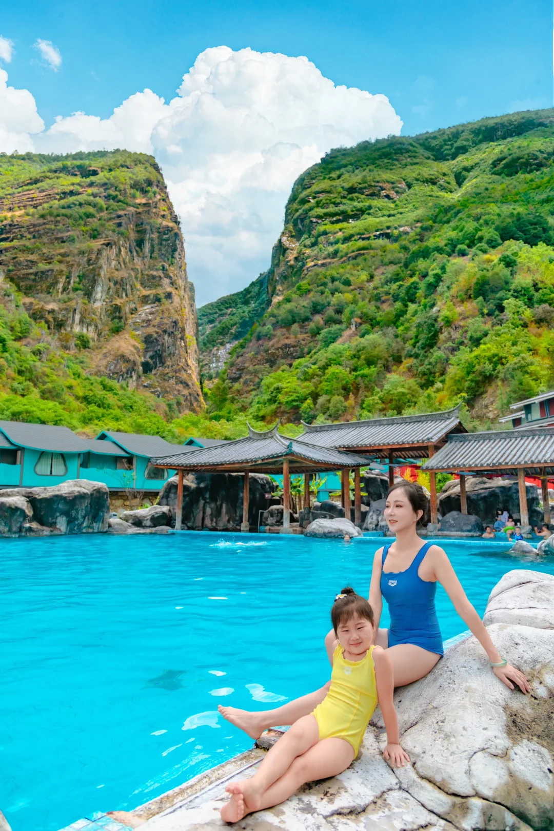 去了云南大理峡谷里的温泉 能劝一个是一个