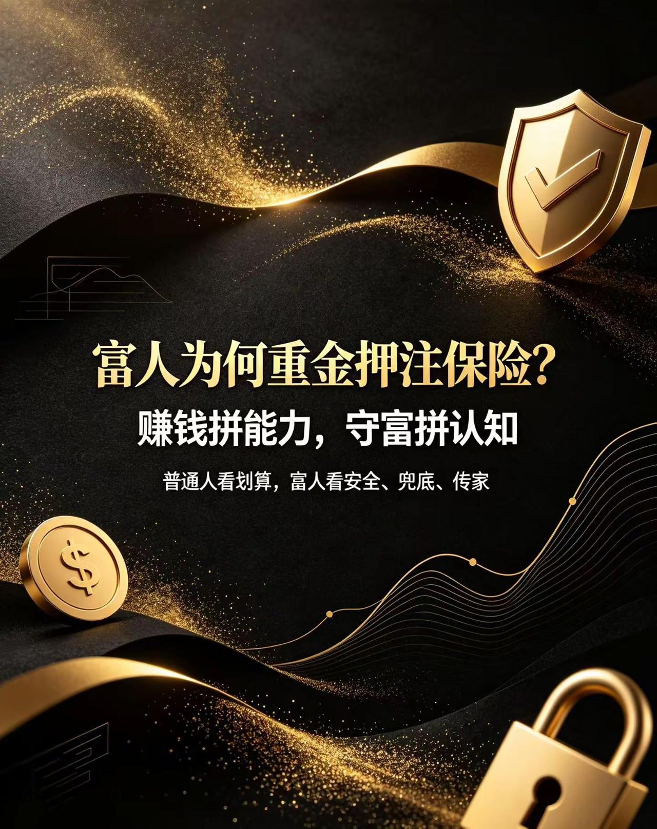 终于读懂：为什么越有钱的人，越疯狂配置保险？ 顶级财富真相：赚钱拼能力，守富拼认
