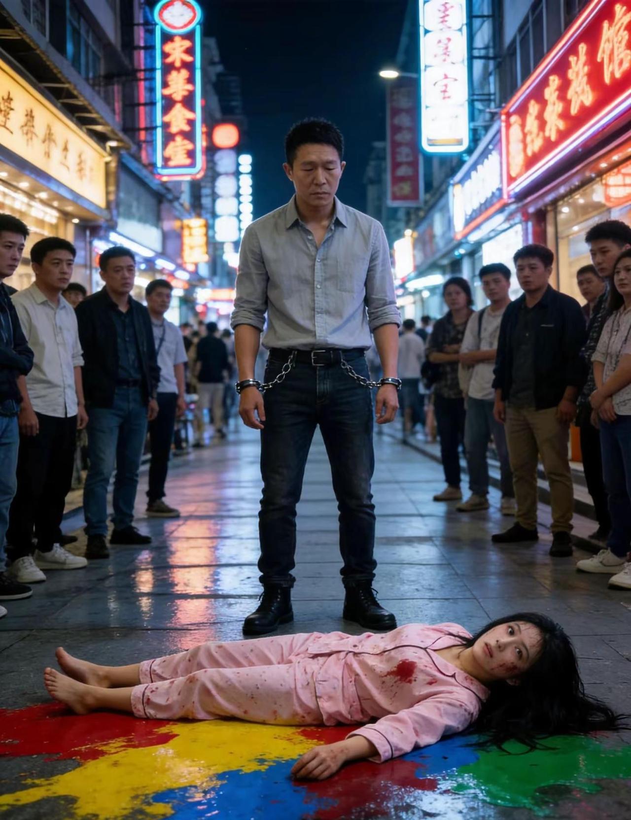 这就是出轨的下场。AI都市夜案氛围