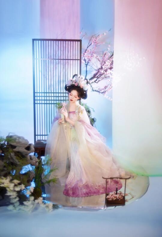 799包妆造|宋制簪花|插画汉服写真|古风女摄