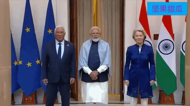 西方贸易协议都是掺水的。欧盟和印度在新德里除了签署了贸易协议，还签了一项新的安全