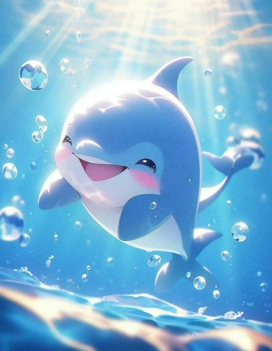 秒赞这只小海豚，你会接二连三收到好消息 