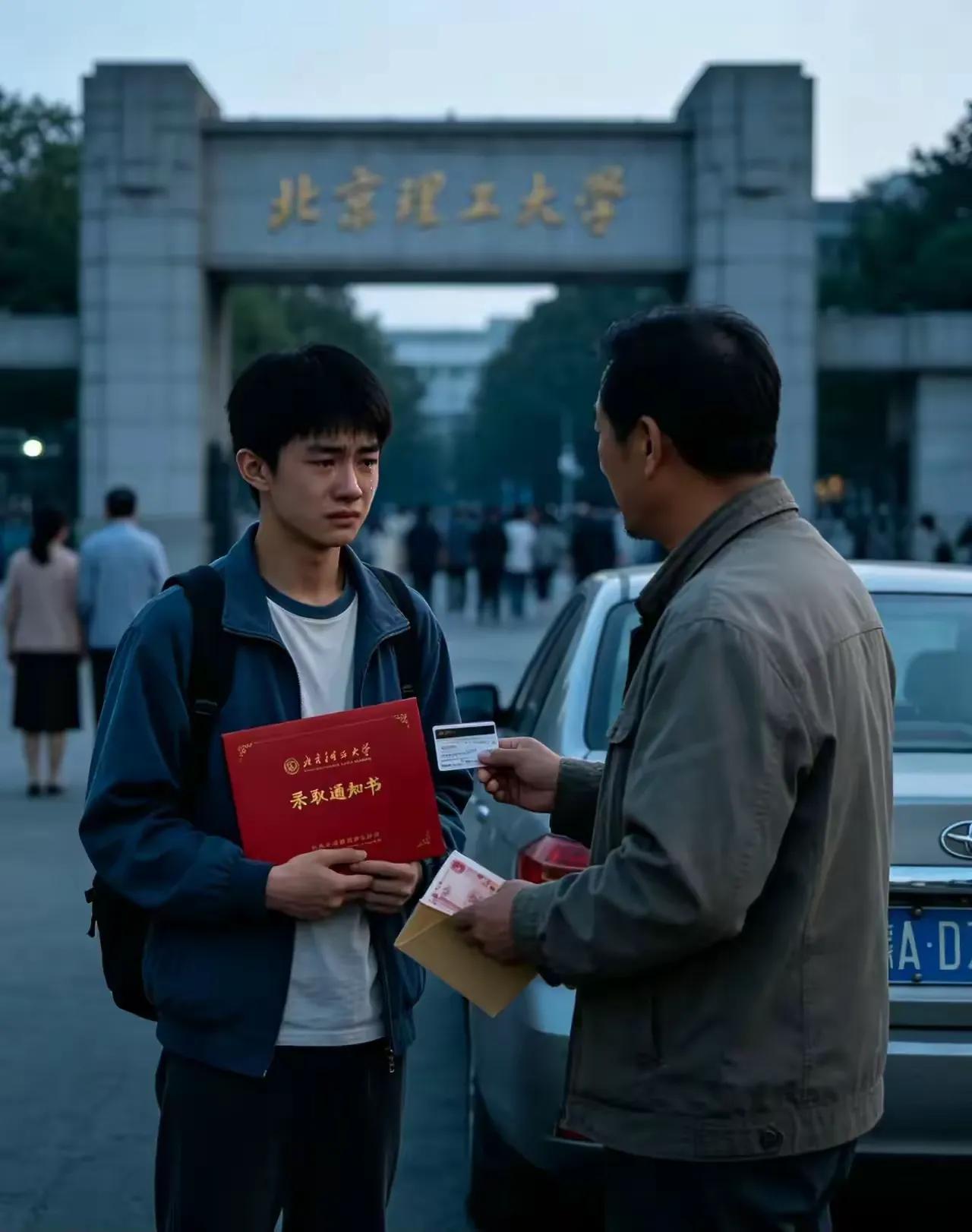 全网众人纷纷破防！男孩顺利考上北京理工大学，向生父与后妈筹措大学学费遭到拒绝。危