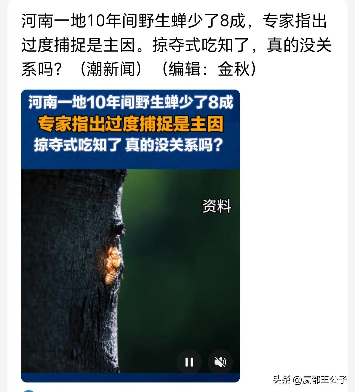 专家又出来杞人忧天了。

1、不管是知了猴，还是蝉，都是害虫。

知了猴在泥土中