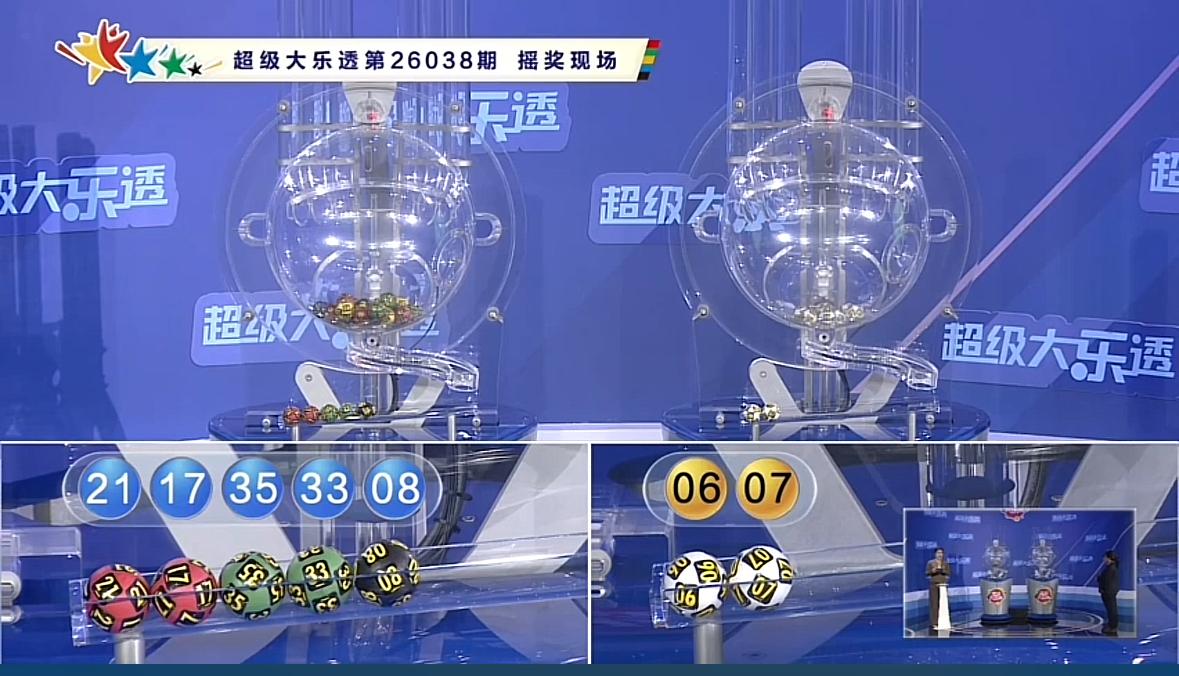 竟与上期双色球红球出现三个相同号码！大乐透第26038期开奖号码现已公布：前区0