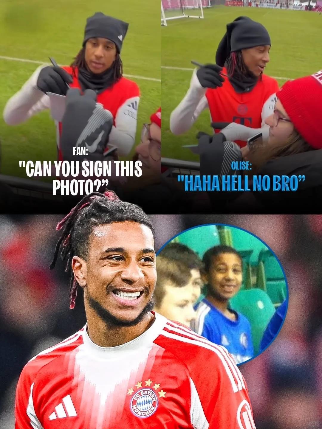 奥利塞被爆耍大牌拒绝签名！ 