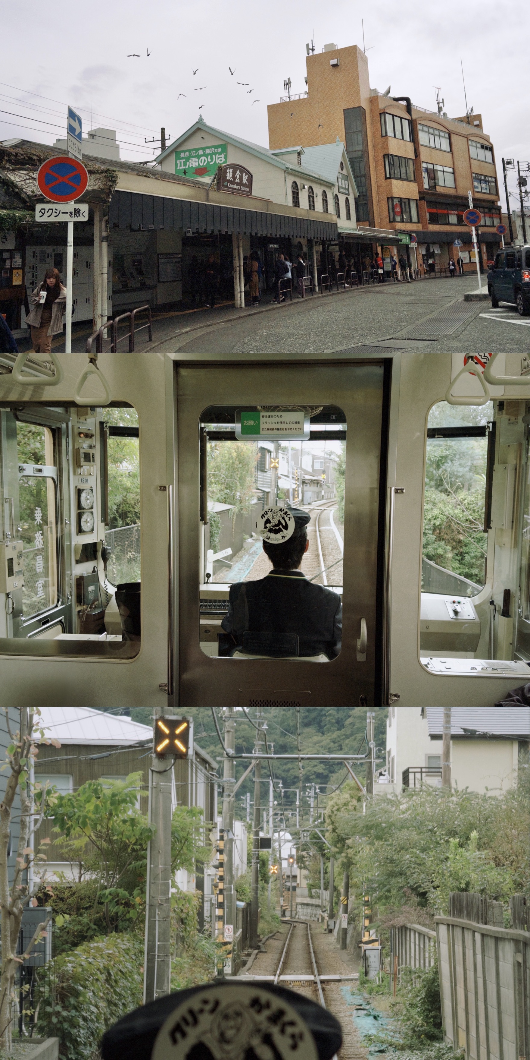 放轻松 没有比当下更真实了秋天来镰仓吹吹海风～～～阴天居然也看到了富士山🛤️?