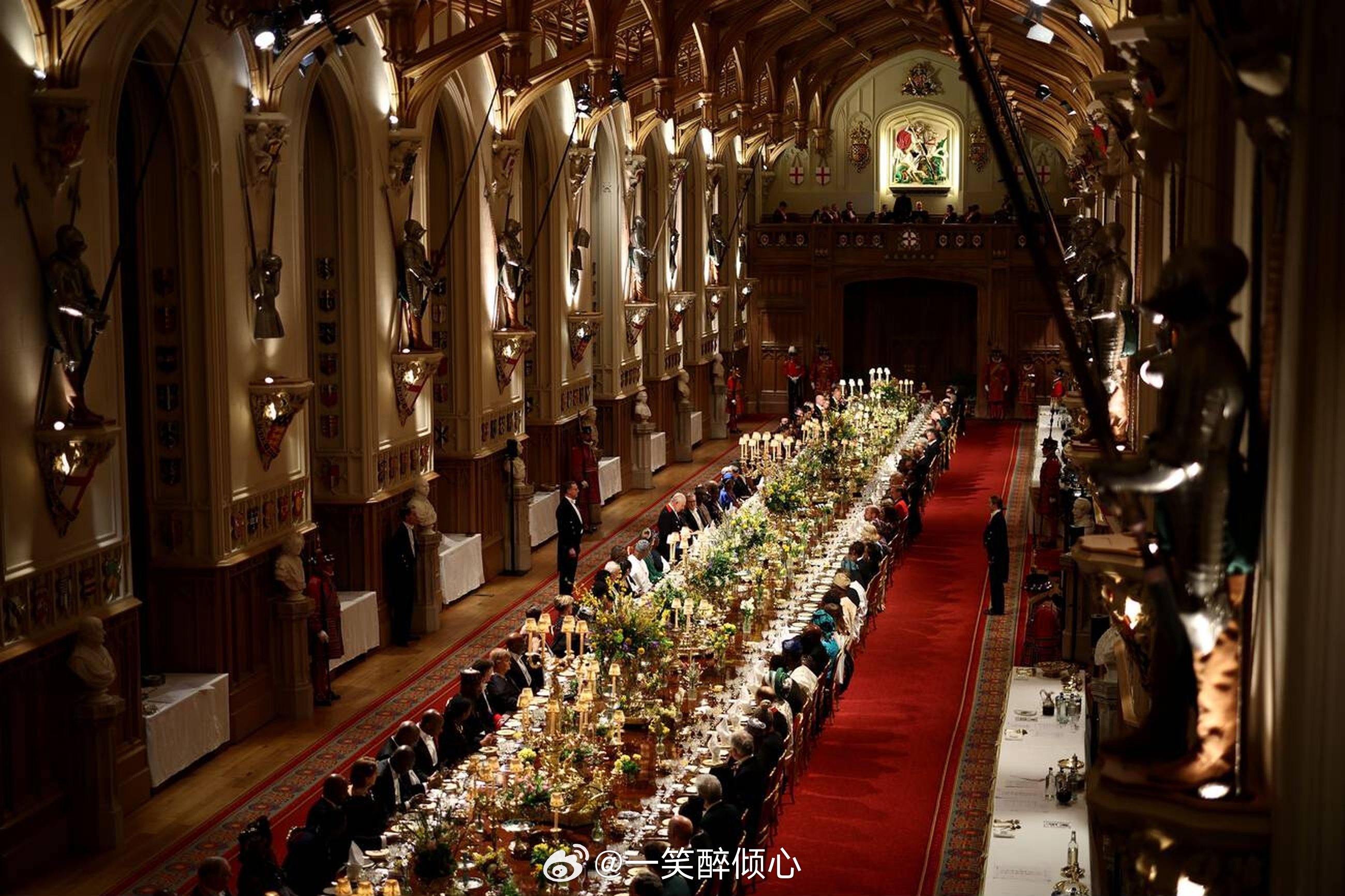 英国王室  【内场】2026年3月18日，查尔斯三世在温莎城堡主持尼日利亚国宴，