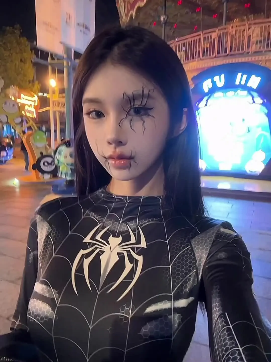 万圣节妆容 蜘蛛侠来了 漫威蜘蛛侠