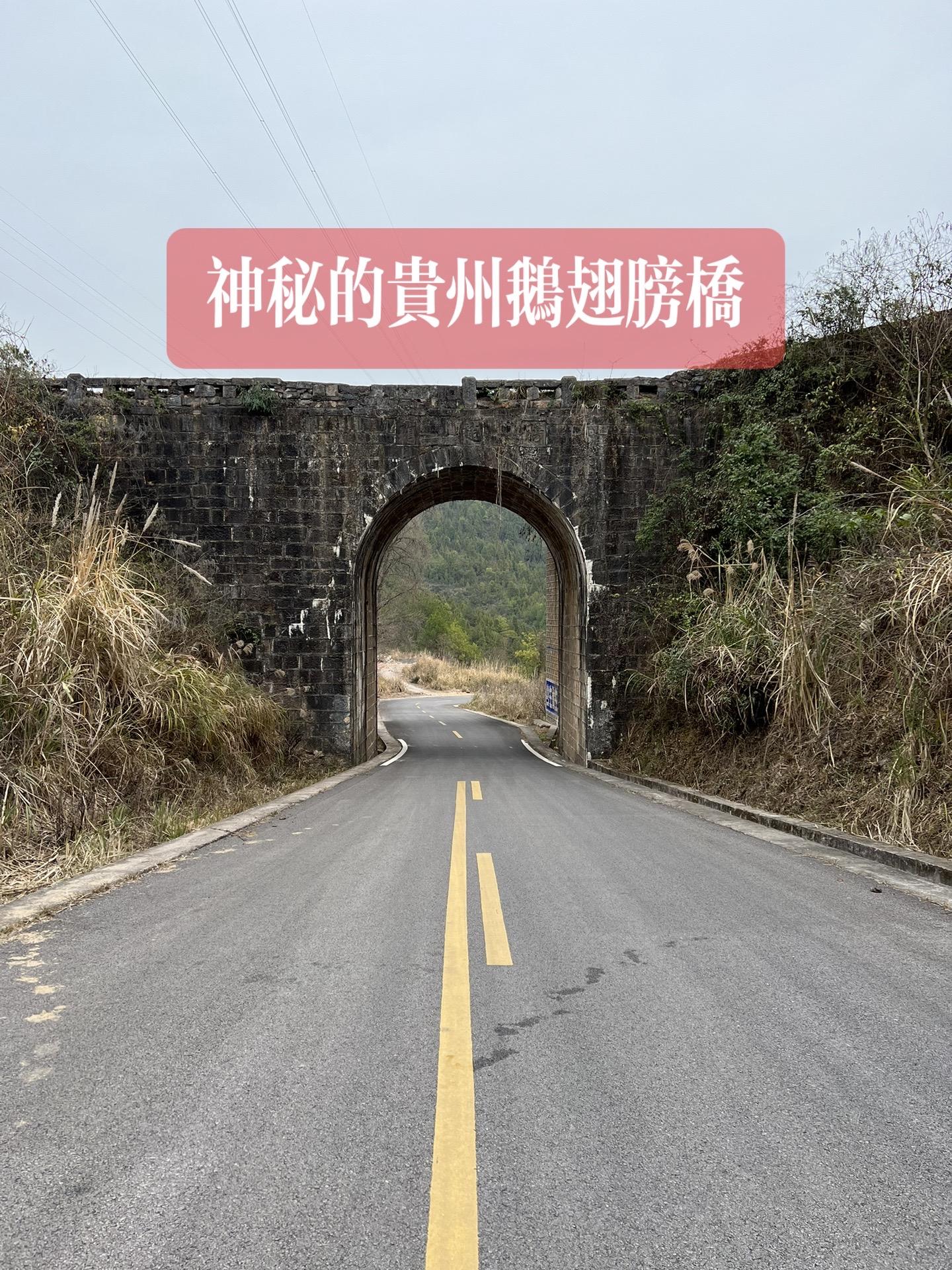 贵州鹅翅膀桥。鹅翅膀桥，又名螺蛳桥，由陈樵芬设计。陈樵芬是贵州毕节大方...