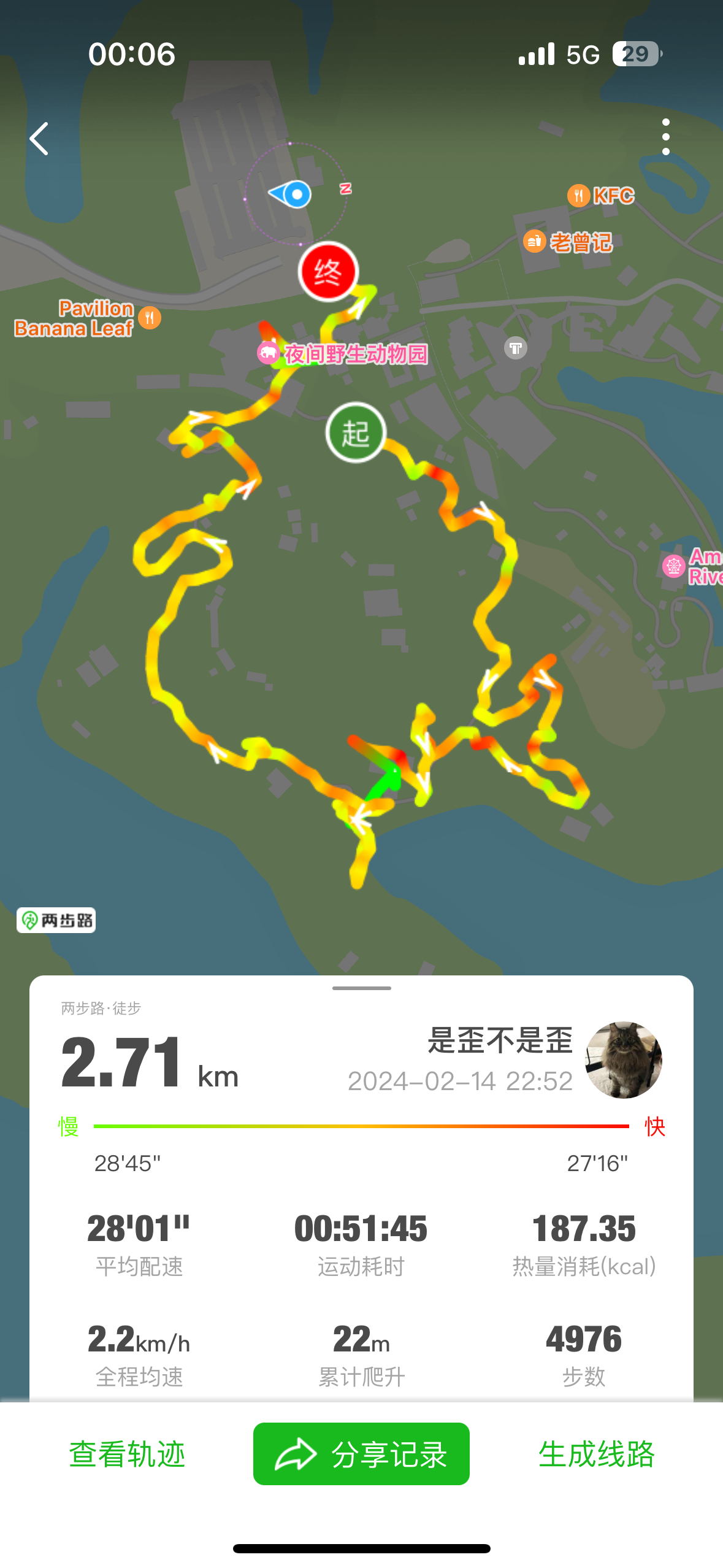 昨晚夜游动物园，徒步三公里简直不要太刺激！！！这是手机拍出来的，猜猜能看出来几种