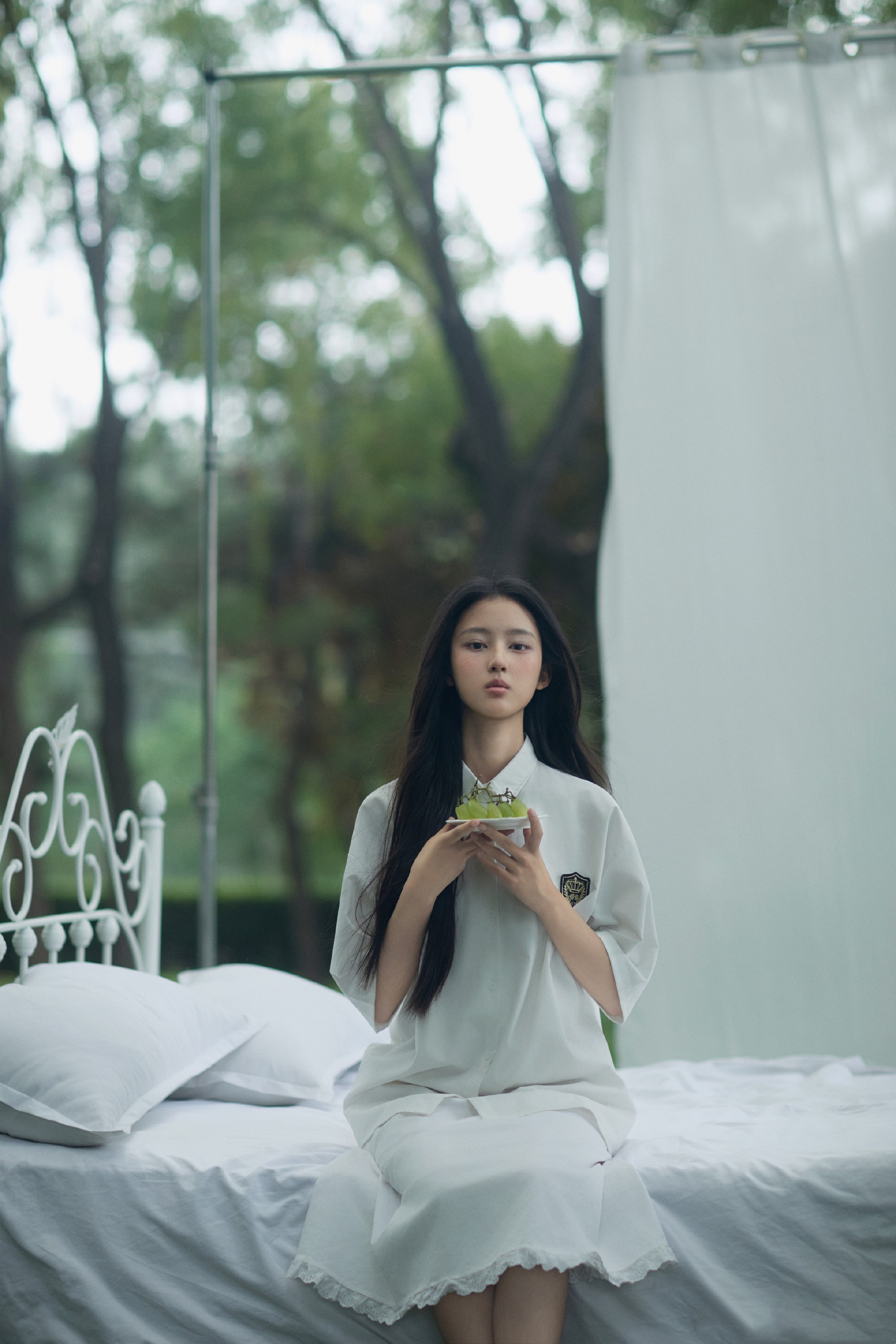 张婉儿，白裙子氛围感私服 ​​​