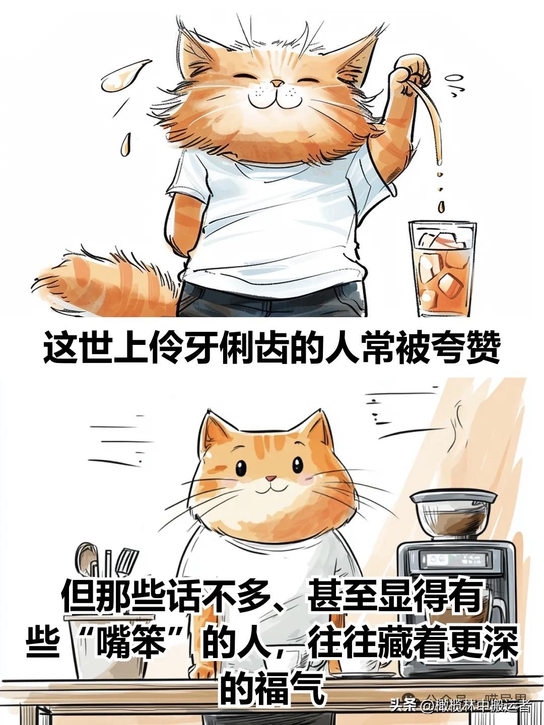 治愈漫画 I 为什么说「嘴笨」的人其实福气更深？漫画治愈时刻 漫画治愈力 福气嘴