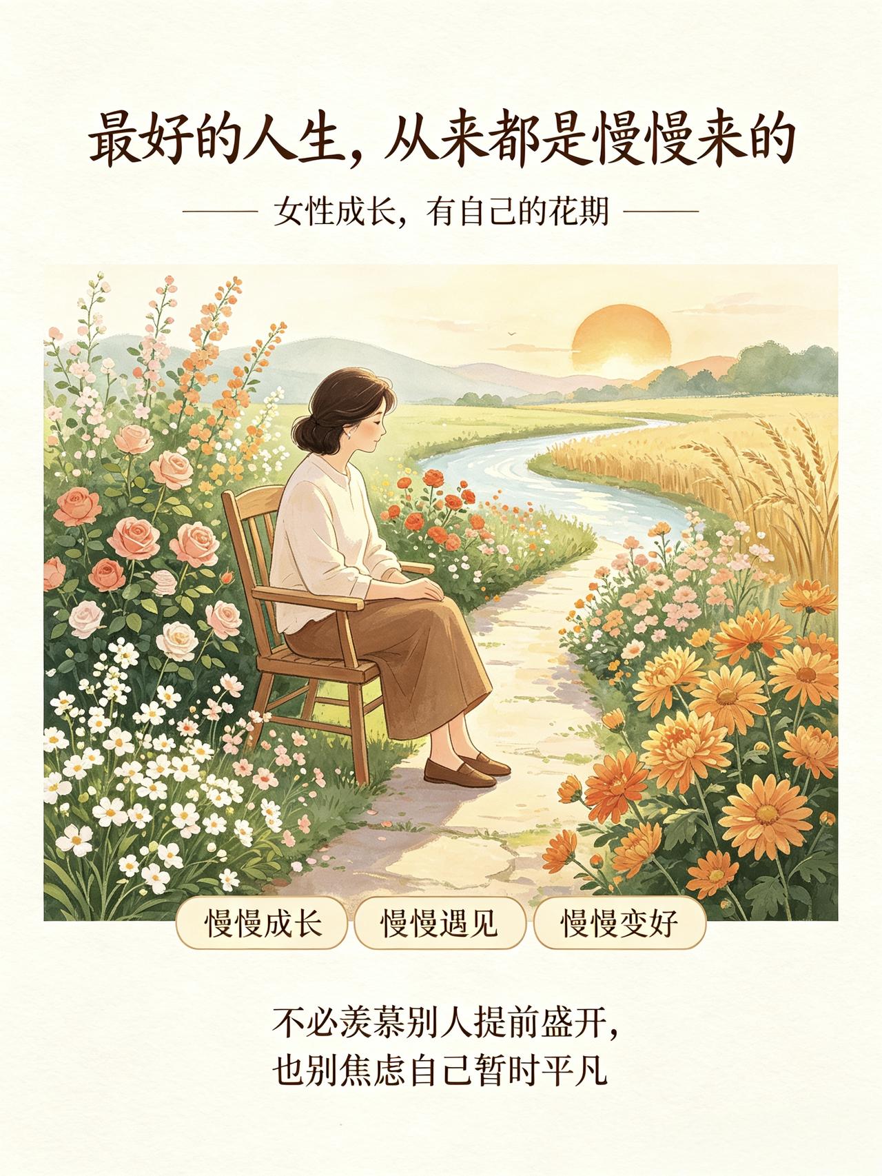 人到半生才懂：最好的人生，从来都是慢慢来的
 
越来越觉得，做人最难得的智慧，就