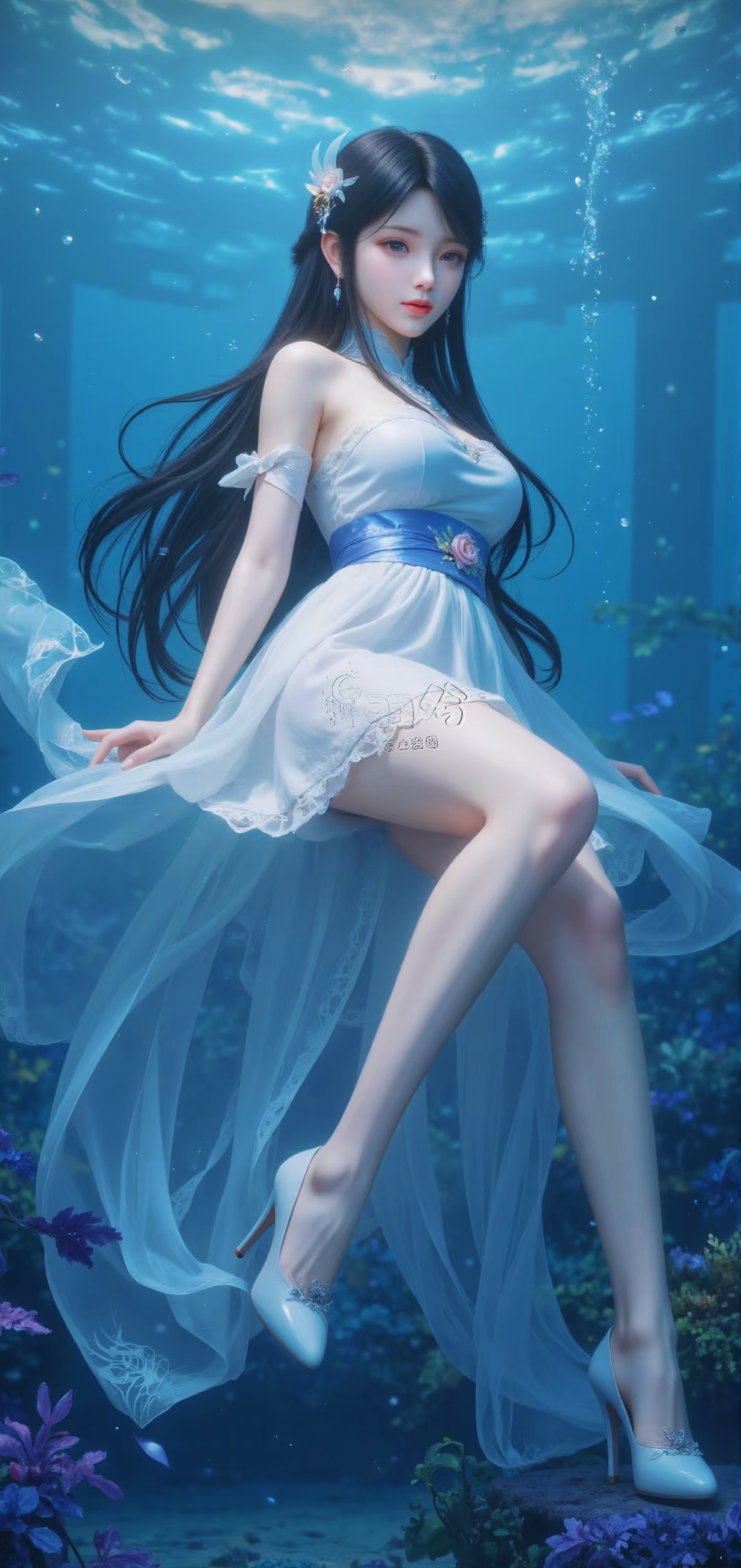 古薰儿【高清美图】深海背景，短裙套装！ 