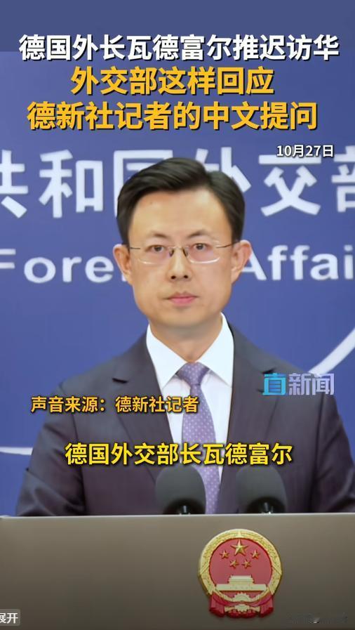 德外长临时推迟访华，中方回应彰显战略定力与外交智慧！
外交日程的调整本是常态，但