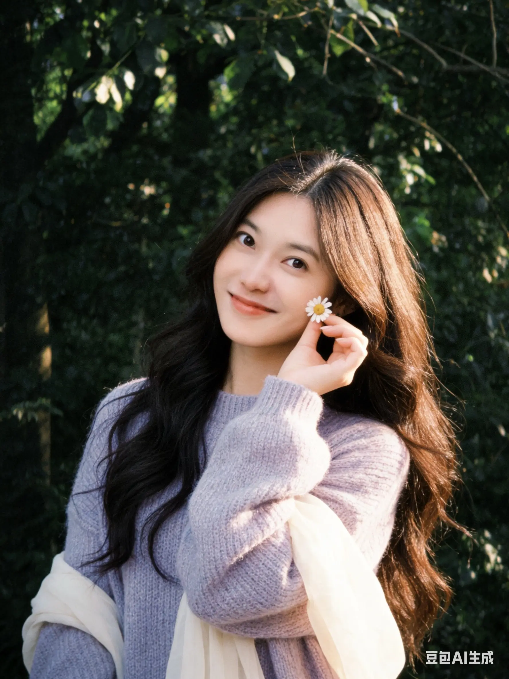 春日系列  帮我生成10张照片，人物动作取景角度丰富：半身、全身、脸部...