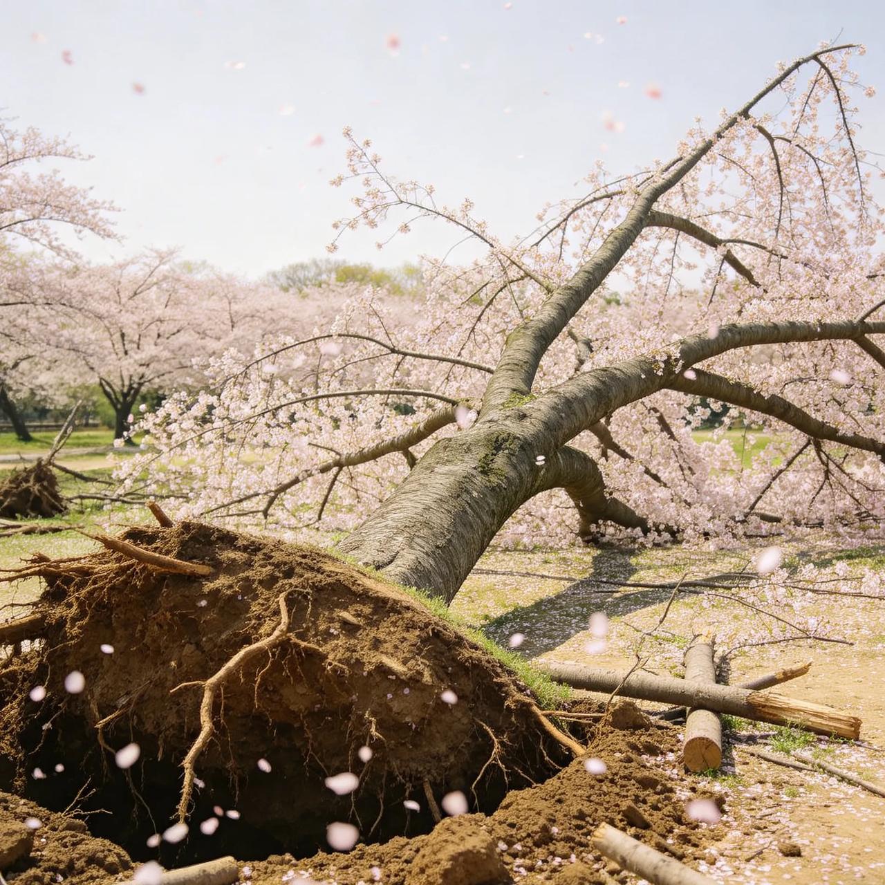 为拍美照压塌20年樱花树！认错愿赔就够了吗？
 
真的太可惜了！
上海顾村公园，