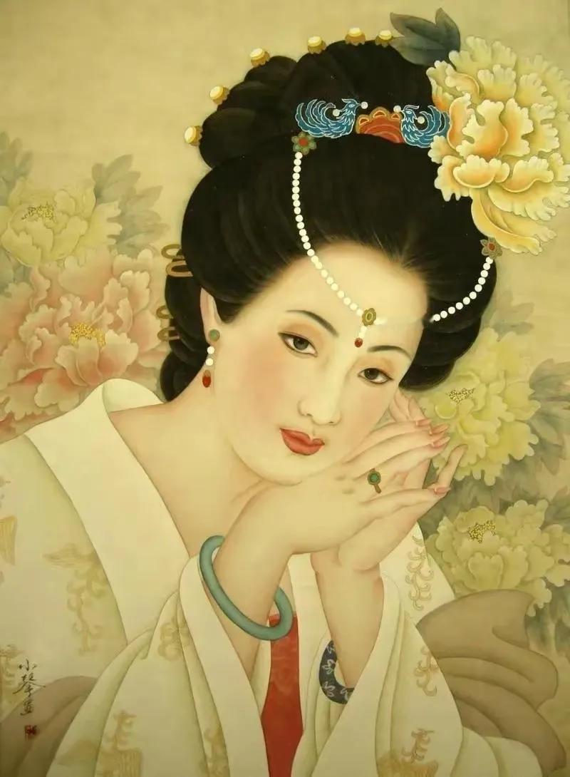 清平调    李白

一枝红艳露凝香，云雨巫山枉断肠。
借问汉宫谁得似，可怜飞燕