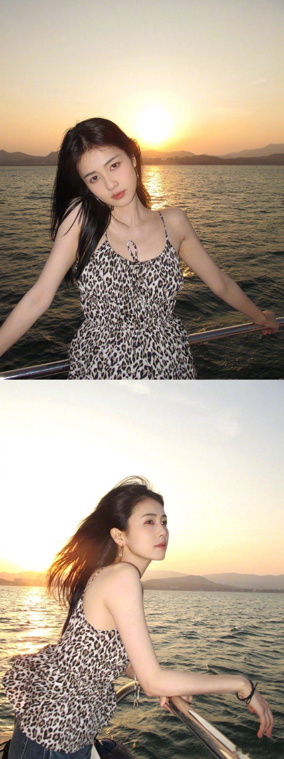 白鹿海上游客照好美啊！大美女五一快乐[打call] ​​​
