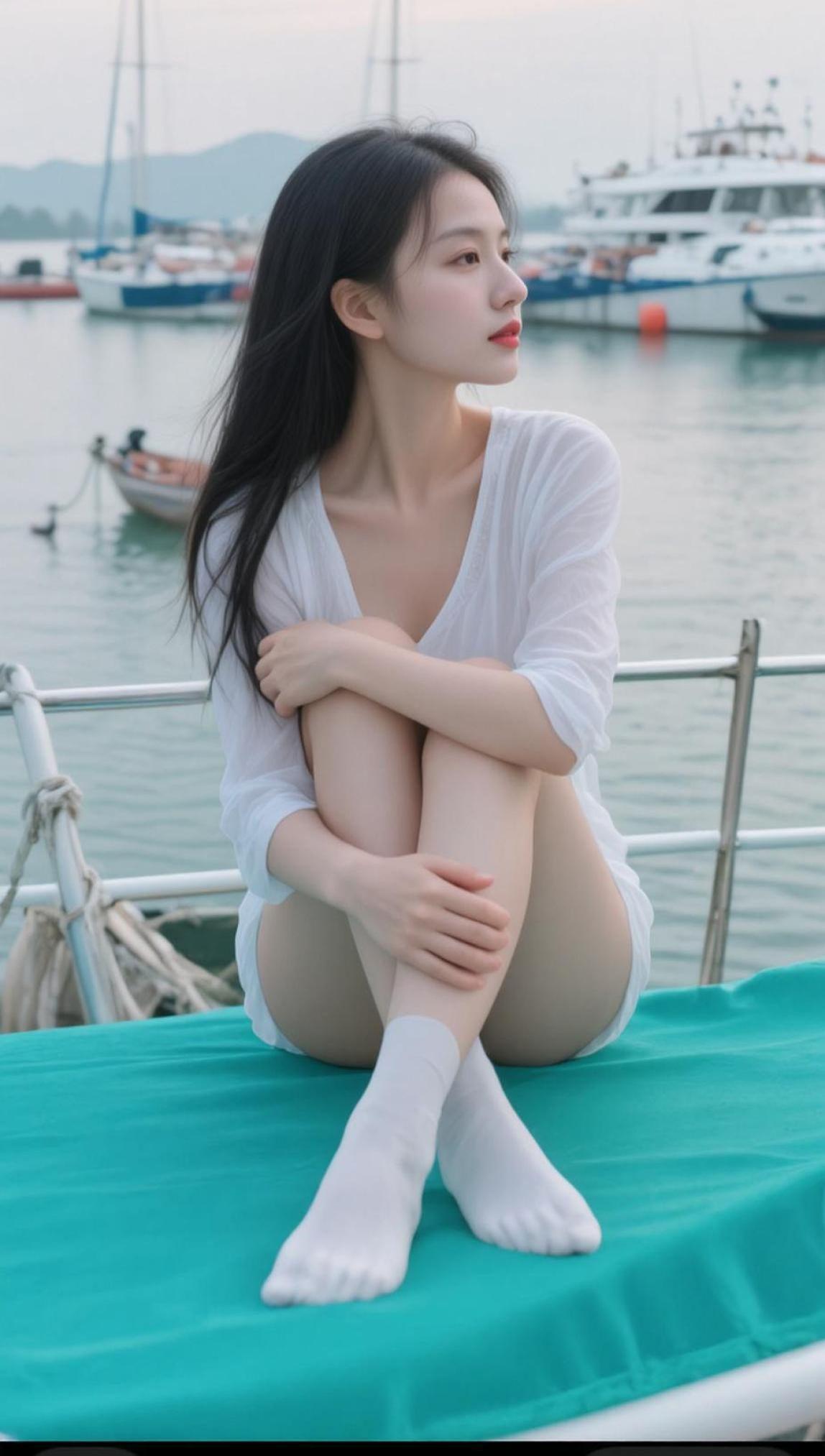 游艇氛围感写真 抖音ai创作