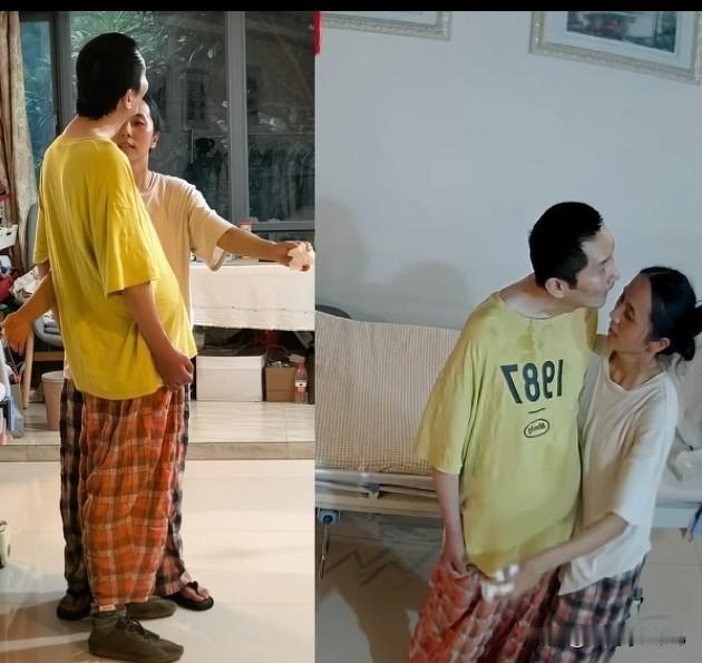 彭亚楼艰难站立，众人感动落泪，在刘宁的鼓励陪伴下，彭亚楼缓缓站了起来。在场的人激