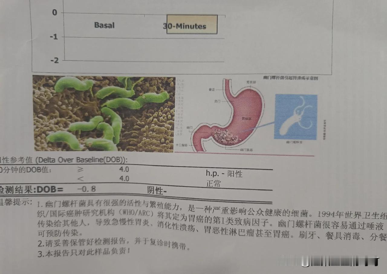 真的太好了！碳十三检测报告出来了，我神奇的转阴了。
开始的时候我百度查询，说这个