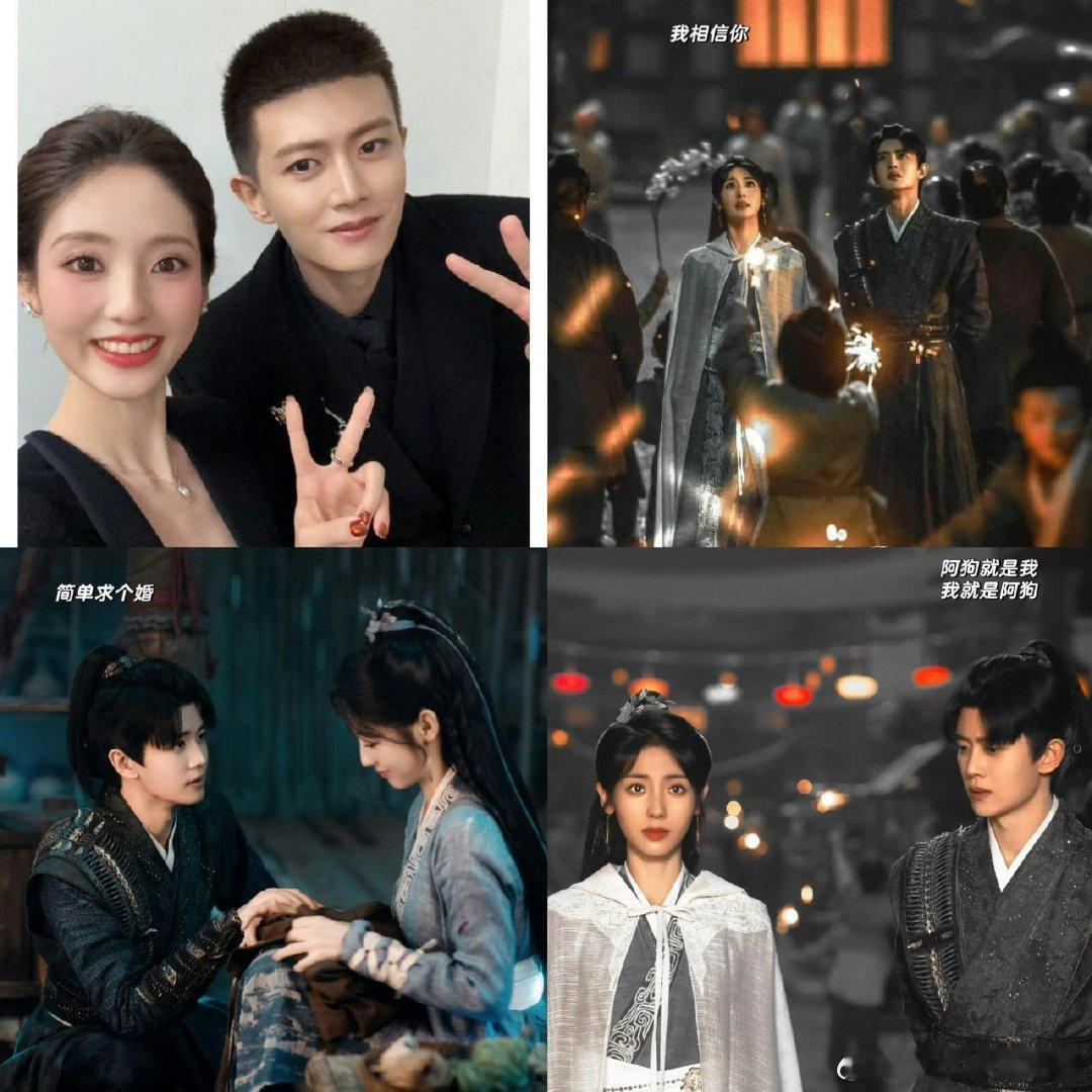 蹲到邢菲任嘉伦白菜阿狗售后了 白菜阿狗的售后太温暖，邢菲晒出和任嘉伦的合照，让追