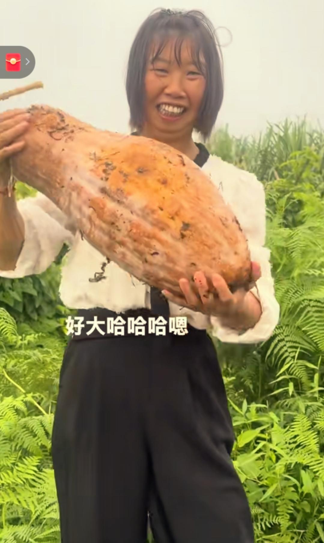 你发现了吗？
农村大姐虽然颜值比不上那些大美女但她在田里干活，真的跟一般人不一样