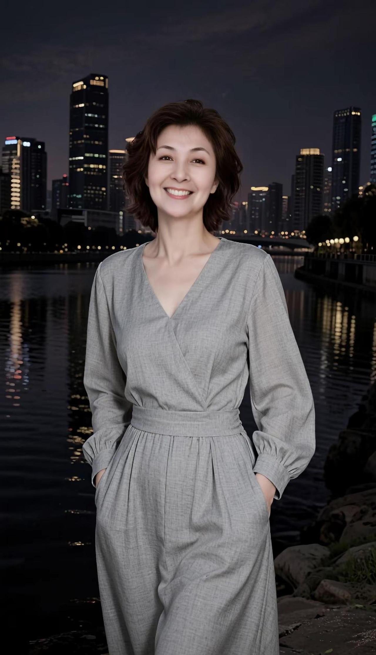 《晚风里的松弛人生》🌙简约穿搭，松弛心态，在城市的晚风里，做自己的主角。一身松