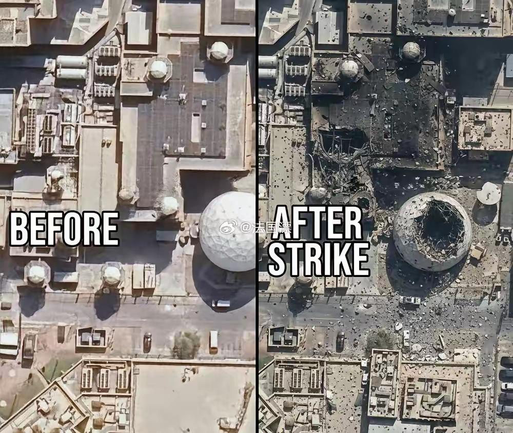 美国在中东的军事基地没做好准备损失巨大，在卡塔尔的价值11亿美元的铺路爪雷达被伊