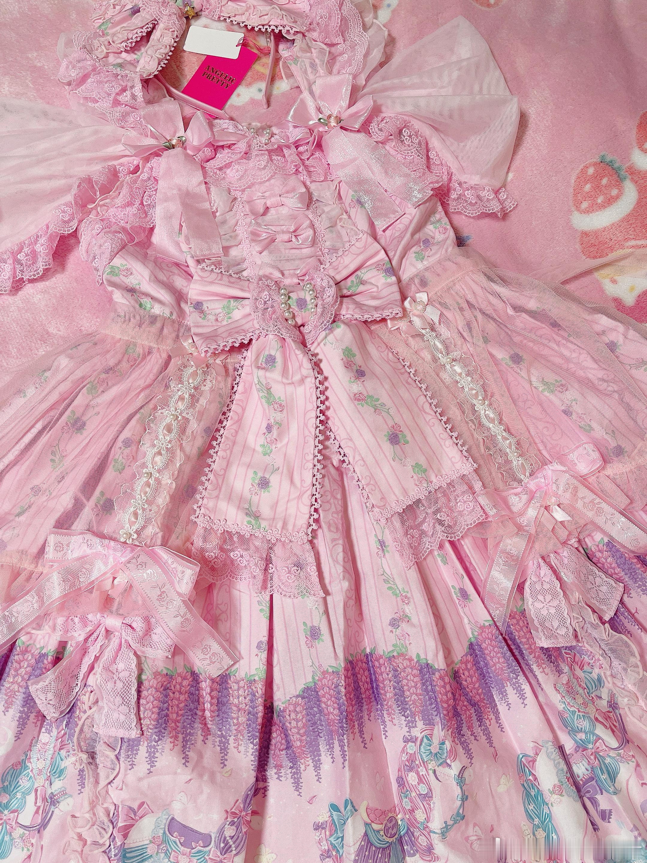 angelic pretty ap紫藤马华丽jsk 