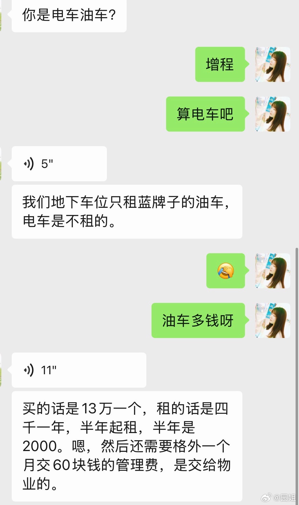 被嫌弃了，想在小区租个车位，告诉我电车不租[笑cry]新能源发展速度这么快，这思