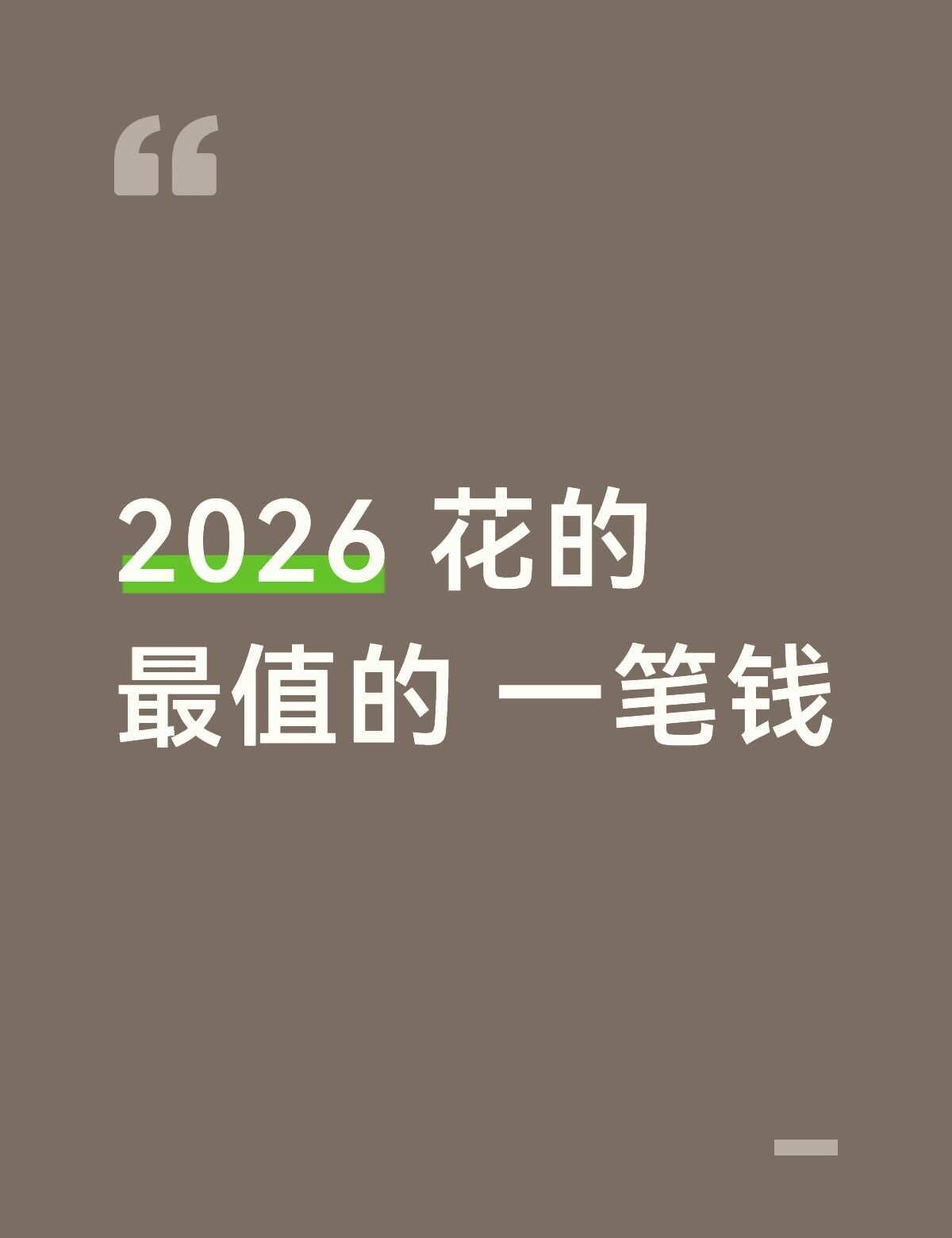 感觉 2026 花的最值的一笔
之前犹犹豫豫，花了差不多 100 块钱，买了一个