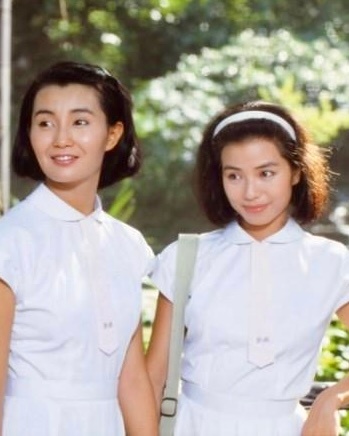 1987年，《流金岁月》中的张曼玉与钟楚红。