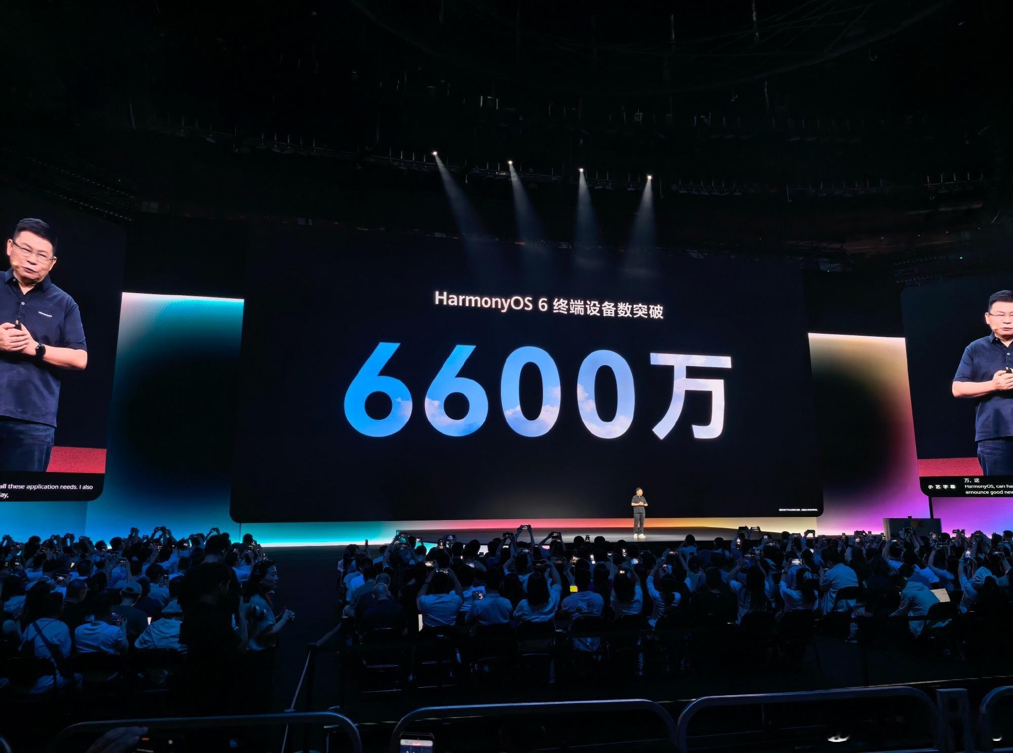 鸿蒙生态驶入高速增长快车道鸿蒙6终端设备数突破6600万，应用市场可获取应用和服