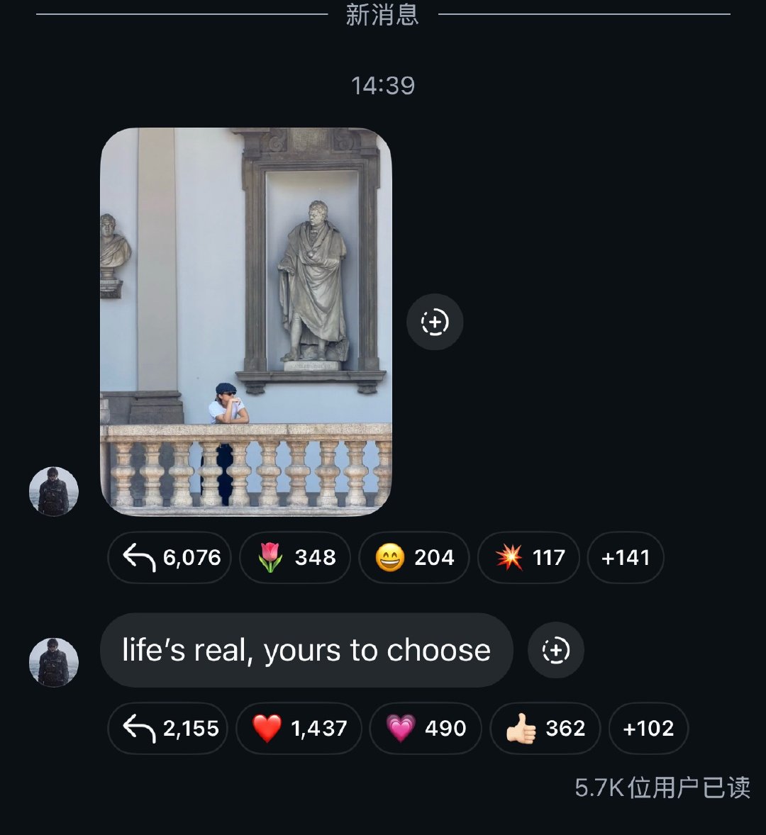 ins群主更新life's real, yours to choose真实的生活
