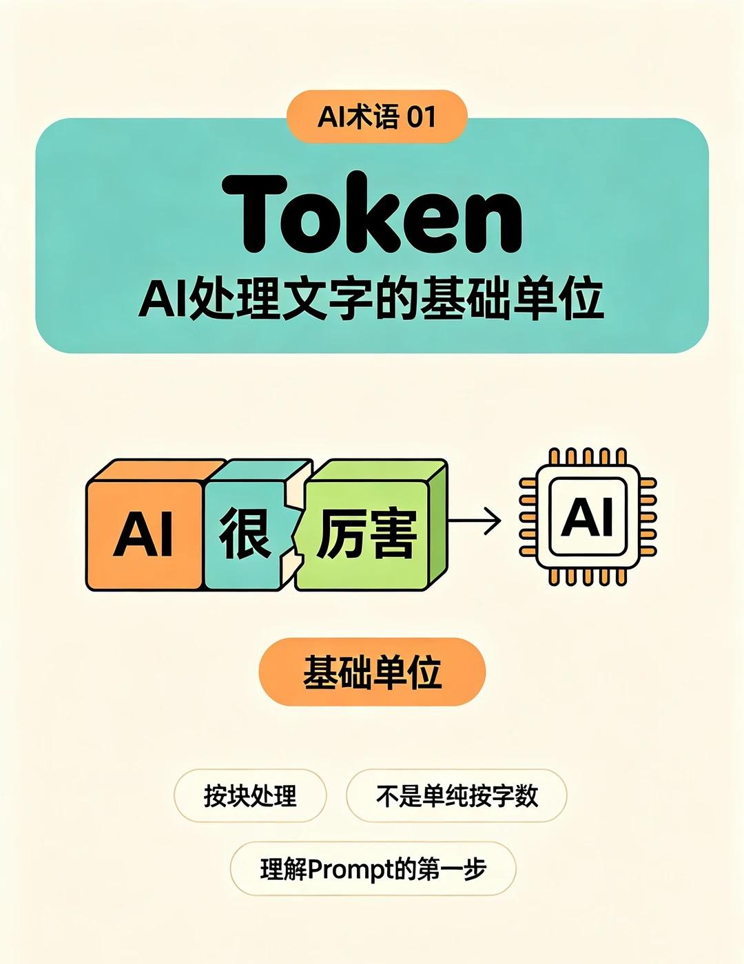 AI 小白必看｜一篇讲清楚 Token 是什么✨
很多人刚接触 AI 时，都会被