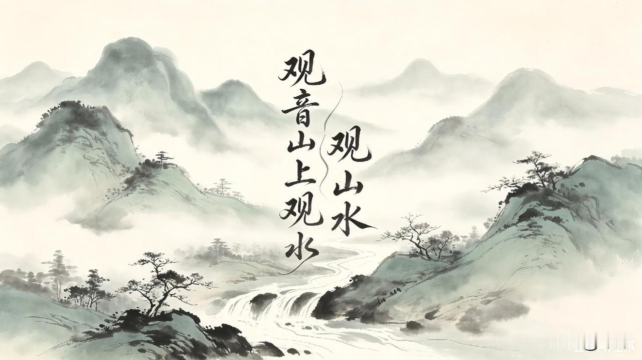 用什么词对【观音】、【观音山】、【观山水】?两个字【架构】!四个字【继海架构】!