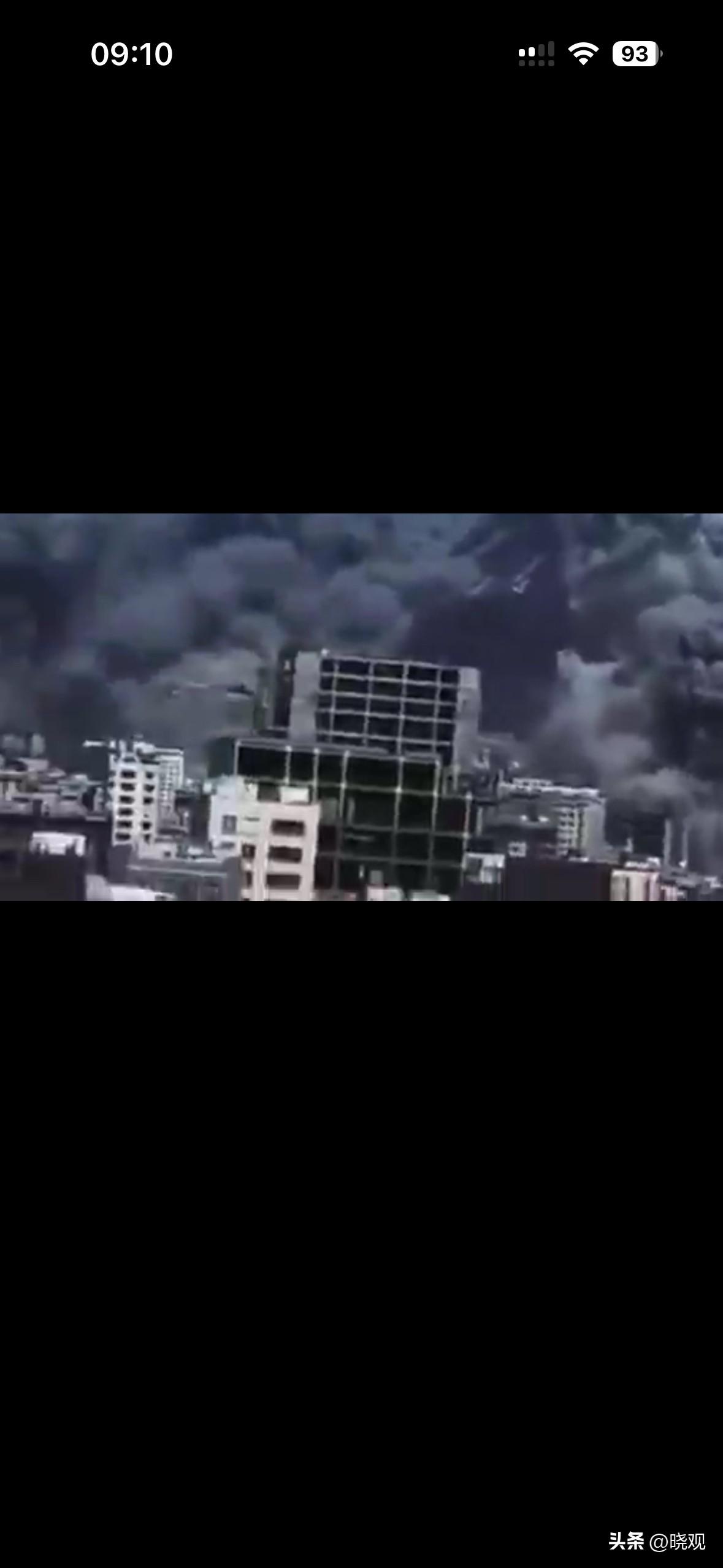 持续被大规模空袭轰炸中的德黑兰，视频里是世界末日一般的地狱场景……

据说在哈梅