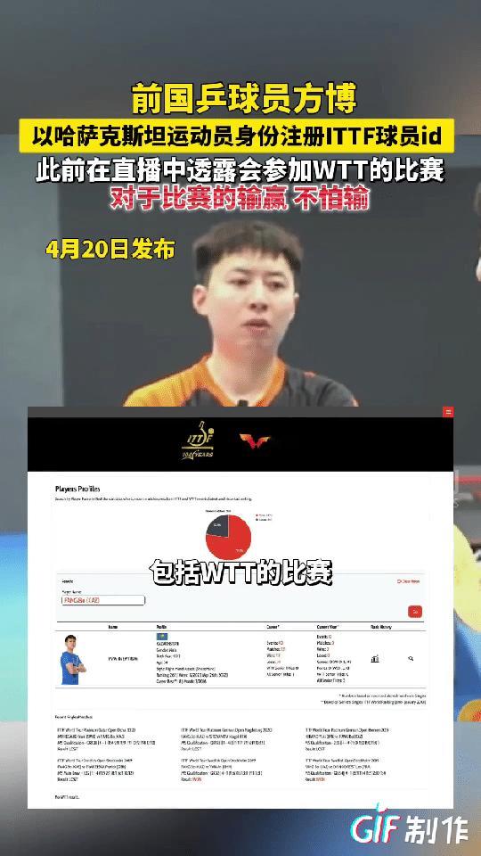 刚退役的方博选择代表哈萨克斯坦继续征战世界赛，方博一直都是有这个实力的，他的退役