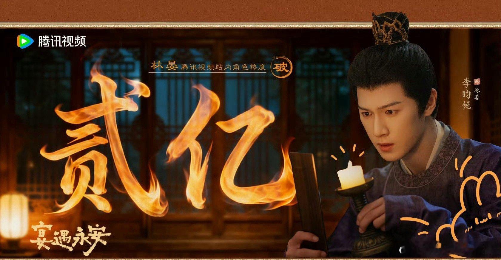 李昀锐林晏站内角色热度值突破2亿[酷]真的是有效出演的小林！ ​​​