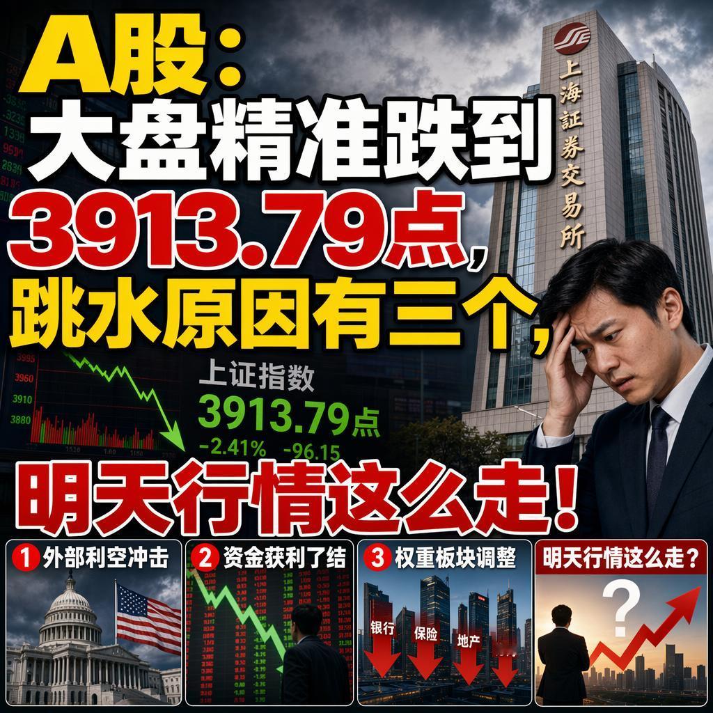 很多人一看到大盘精准跌到3913.79点，就慌着割肉离场，觉得科技行情彻底完了。