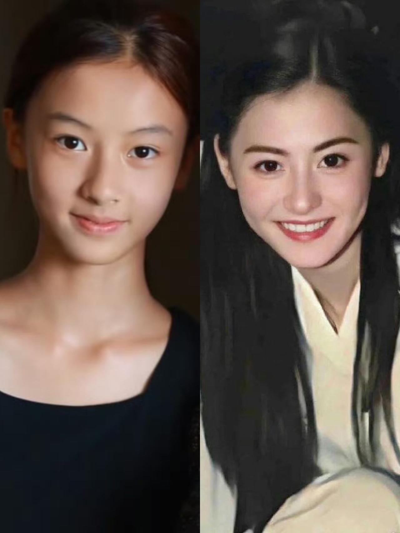 素人小女孩火了！
大家觉得神似张柏芝吗？
反正我是没看出来有啥相似之处，
不过这