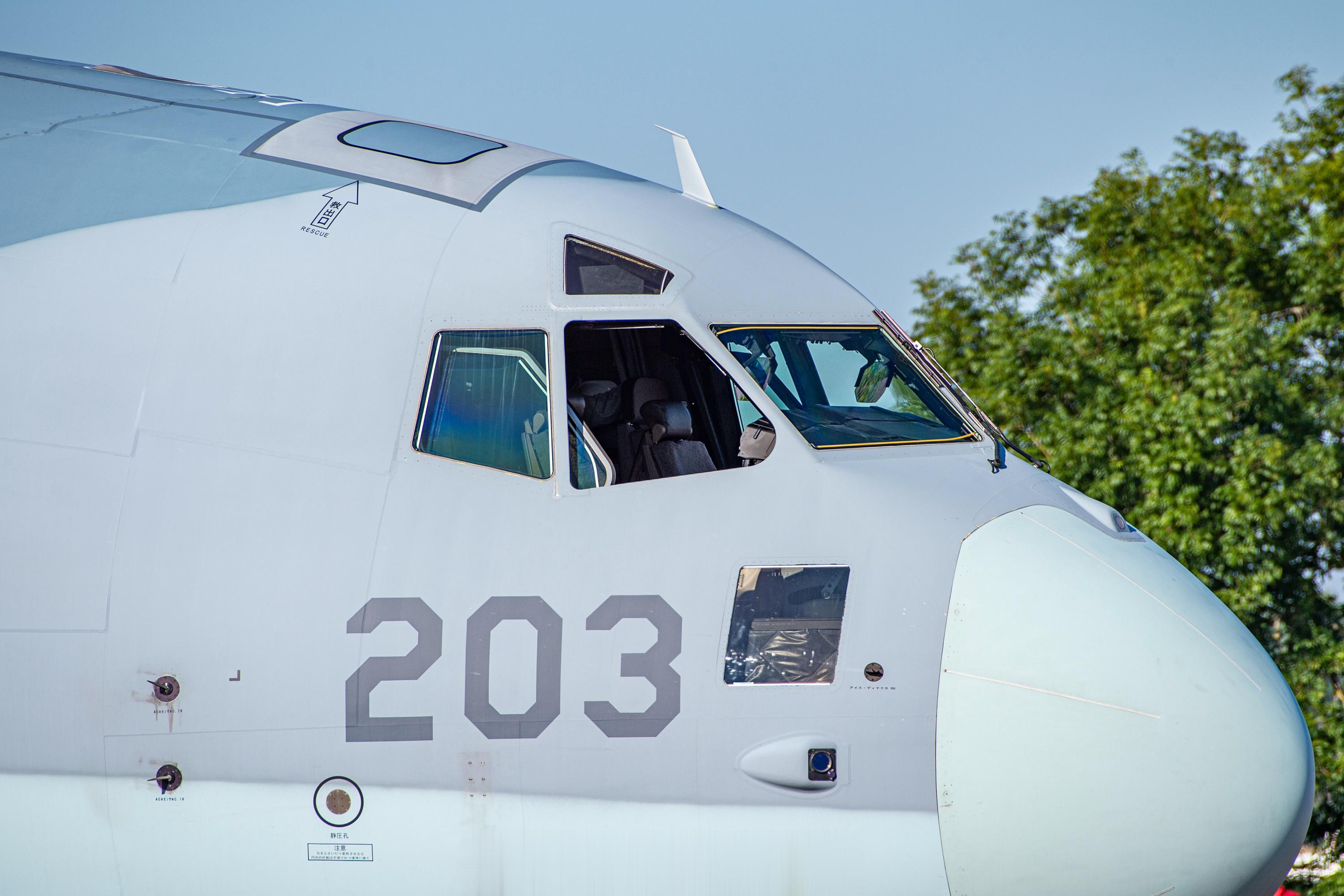 #航空新视野[超话]# 日本川崎C-2运输机，细看工艺不错，不过整体平台性能相当